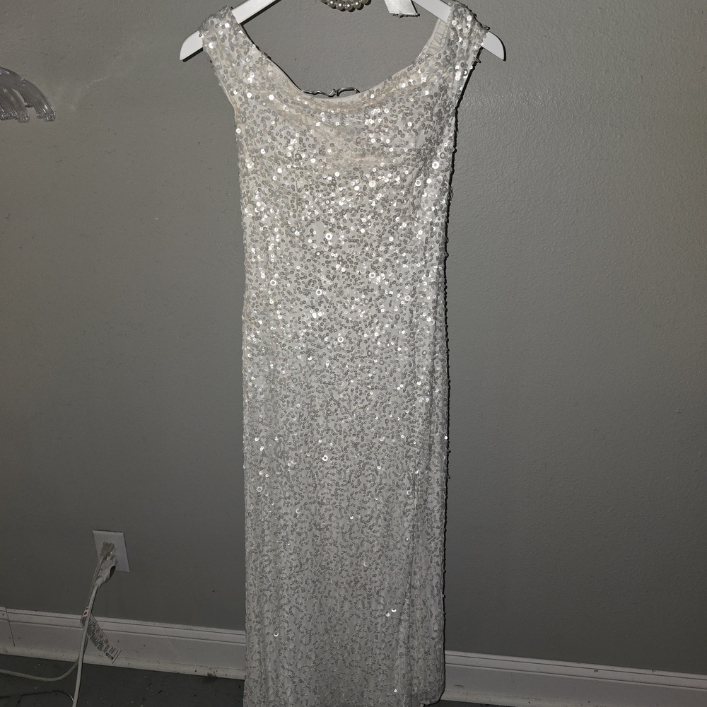 Stunning White Sequin Wedding Dress